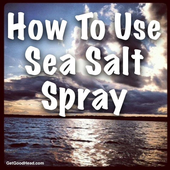 How to use sea salt spray